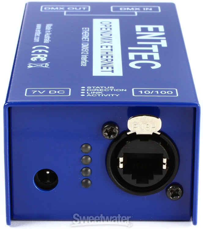 ENTTEC Open DMX Ethernet - DMX Ethernet Gateway | Sweetwater.com