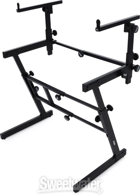 OnStage Stands KS7365EJ Pro HeavyDuty FoldingZ Stand with 2nd Tier