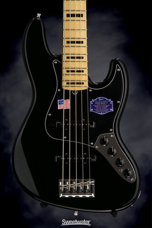 Fender American Deluxe Jazz Bass V Black